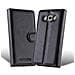 Custodia Compatibile Con Lg L60 In Nero Carbone - Coperchio Protettiva Con Chiusura Magnetica, Funzione Stand E Tasca Per Le Carte - Foto miniatura 13