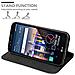 Custodia Compatibile Con Lg Stylus 3 In Bruno Caffè - Coperchio Protettiva Con Chiusura Magnetica, Funzione Stand E Tasca Per Le Carte - Foto miniatura 3