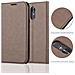 Custodia Compatibile Con Lg Stylus 3 In Bruno Caffè - Coperchio Protettiva Con Chiusura Magnetica, Funzione Stand E Tasca Per Le Carte - Foto miniatura 5