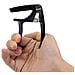 Ukulele Strap Zinc Ukulele Capo Regolabile Morbido Cotone Collo Sling Per Ukulele Stile Libero Loop-button Cross-torace Nessun Foro Di Perforazione. - Foto miniatura 2