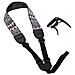 Ukulele Strap Zinc Ukulele Capo Regolabile Morbido Cotone Collo Sling Per Ukulele Stile Libero Loop-button Cross-torace Nessun Foro Di Perforazione. - Foto miniatura 1