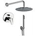 Kit Doccia Tondo 4 Completo Di Soffione Doccetta E Miscelatore Con Deviatore Delfino - Foto miniatura 2