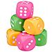 Xxl Confezione Da 6 Tessuto Dadi Pu Foam Dadi Set Con Sei Soft Dadi Soft Colorata - Foto miniatura 1