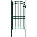 Cancello Per Recinzione Ad Arco In Acciaio 100x200 Cm Verde - Foto miniatura 1