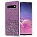 Custodia Compatibile Con Samsung Galaxy S10 4g In Viola Con Glitter - Coperchio Protettivo In Silicone Tpu Flessibile Con Glitter Scintillanti - Foto miniatura 1