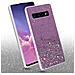 Custodia Compatibile Con Samsung Galaxy S10 4g In Viola Con Glitter - Coperchio Protettivo In Silicone Tpu Flessibile Con Glitter Scintillanti - Foto miniatura 3