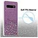 Custodia Compatibile Con Samsung Galaxy S10 4g In Viola Con Glitter - Coperchio Protettivo In Silicone Tpu Flessibile Con Glitter Scintillanti - Foto miniatura 4