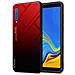 Cadorabo Custodia Compatibile Con Samsung Galaxy A7 2018 In Rosso - Nero - Coperchio Protettivo Bicolore In Vetro Temperato E Silicone Tpu - Foto miniatura 1