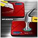 Cadorabo Custodia Compatibile Con Samsung Galaxy A7 2018 In Rosso - Nero - Coperchio Protettivo Bicolore In Vetro Temperato E Silicone Tpu - Foto miniatura 3