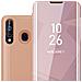 Custodia Compatibile Con Samsung Galaxy A60 / M40 In Kunzit Rosa - Clear View Specchio Coperchio Protettivo Con Funzione Di Supporto Protezione A 360 Gradi - Foto miniatura 1