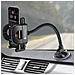 Supporto Auto Smartphone Fissaggio Ventosa Braccio Lungo 27cm Nero - Foto miniatura 2
