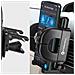 Supporto Auto Smartphone Fissaggio Ventosa Braccio Lungo 27cm Nero - Foto miniatura 4