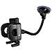 Supporto Auto Smartphone Fissaggio Ventosa Braccio Lungo 27cm Nero - Foto miniatura 1