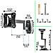 Tvb0920 Supporto Staffa Tv Monitor 13"" - 30"" Da Parete In Acciaio Regolabile Vesa Max 100x100 - Foto miniatura 4