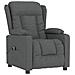 Poltrona Elettrica Reclinabile Grigio Scuro In Tessuto - Foto miniatura 3