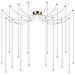 Lampada A Sospensione Ottone D 200 X H Min 450 - Max 5435 Mm - Foto miniatura 1