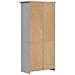 Libreria BODO 5 Ripiani 82x40x173 cm Legno Massello Pino Grigia - Foto miniatura 2