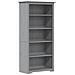 Libreria BODO 5 Ripiani 82x40x173 cm Legno Massello Pino Grigia - Foto miniatura 1
