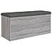 Panca Portaoggetti Grigio Sonoma 102x42x45 Cm Legno Multistrato - Foto miniatura 2