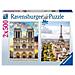 Puzzle Paris & Notre Dame 2 X 500 Pezzi - Foto miniatura 1