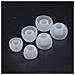 Gommini In Silicone Per Auricolari Da 4,5-6 Mm 3 Misure 15 Paia Transparent - Foto miniatura 1