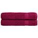 Asciugamani Premium SOLUND 2 pz Bordeaux 100x200cm 600gsm - Foto miniatura 1