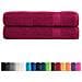 Asciugamani Premium SOLUND 2 pz Bordeaux 100x200cm 600gsm - Foto miniatura 2