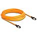 Cavo di rete RJ45 con funzione di ricerca porte USB Type-C Autotracciamento Cat. 6A S /FTP 10 m arancione - Foto miniatura 1