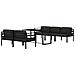 Lusso Casadino -  Set Divani Da Giardino 6 Pz Con Cuscini In Alluminio Antracite - Foto miniatura 2