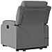 Lusso Casadino -  Poltrona Alzapersona Massaggi Reclinabile Grigio Scuro Tessuto - Foto miniatura 3