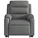 Lusso Casadino -  Poltrona Alzapersona Massaggi Reclinabile Grigio Scuro Tessuto - Foto miniatura 7