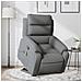 Lusso Casadino -  Poltrona Alzapersona Massaggi Reclinabile Grigio Scuro Tessuto - Foto miniatura 8