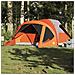 Tenda Familiare a Tunnel 6Persone Grigia Arancione Impermeabile - Foto miniatura 1
