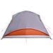 Tenda Familiare a Tunnel 6Persone Grigia Arancione Impermeabile - Foto miniatura 8