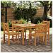 Set da Pranzo da Giardino  5 Pezzi Legno Massello di Acacia, Sedie da Giardino  2 pezzi 56x56x90 cm Legno Massello di Acacia - Foto miniatura 2