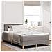 Letto con Rete a Molle con Materasso Tortora 120x190 cm Tessuto - Foto miniatura 2