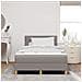 Letto con Rete a Molle con Materasso Tortora 120x190 cm Tessuto - Foto miniatura 5