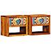 Comodini 2 pezzi 40x35x35 cm Legno massello di acacia - Foto miniatura 1