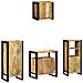 Set di mobili per il bagno 4 pcs Legno di mango massello - Foto miniatura 9