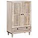 Credenza Bianco 60 x 33 x 100 cm legno massello di mango - Foto miniatura 1