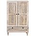 Credenza Bianco 60 x 33 x 100 cm legno massello di mango - Foto miniatura 3