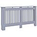 Copertura per radiatori 2 pcs Grigio 152 x 19 x 81.5 cm - Foto miniatura 4