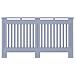 Copertura per radiatori 2 pcs Grigio 152 x 19 x 81.5 cm - Foto miniatura 5