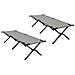 Letto da campeggio pieghevole 2 pcs Grigio Tessuto Oxford - Foto miniatura 1