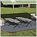 Letto da campeggio pieghevole 2 pcs Grigio Tessuto Oxford - Foto miniatura 2