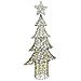 Albero di Natale con 240 LED Bianco caldo 180 cm Rattan - Foto miniatura 1