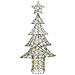 Albero di Natale con 240 LED Bianco caldo 180 cm Rattan - Foto miniatura 2