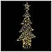 Albero di Natale con 240 LED Bianco caldo 180 cm Rattan - Foto miniatura 3