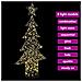 Albero di Natale con 240 LED Bianco caldo 180 cm Rattan - Foto miniatura 7