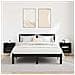 Comodino 2 pcs Nero 40 x 35 x 47,5 cm Legno multistrato - Foto miniatura 4
